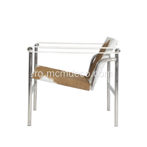 Scaun Le Corbusier LC1 Basculant din piele